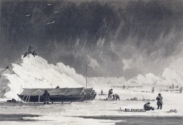 Los barcos varados por la noche, de 